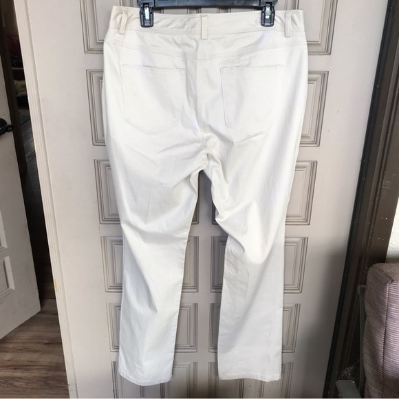 Dana Buchman Pants  Sz12 Super Nice Ivory HiRise Straight Excellent Condition - Picture 6 of 8